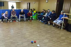 10.02.2015  по адресу: Задонский проезд, д.24, корп.2 специалисты «ГБУ ЦФКиС г. Москвы» совместно с ГБУ г. Москвы «Центр досуга и спорта «Маяк» провели соревнования по бочче